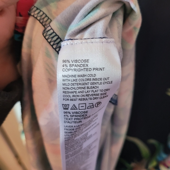 Tommy Bahama Womens Blue Maxi Hawaiian Floral Dress - Medium - Picture 4 of 4